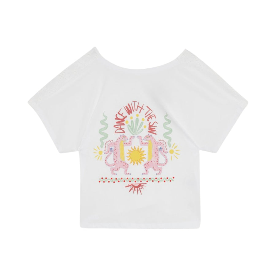 T-shirt donna a maniche corte con stampa