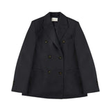 Giacca donna doppiopetto regular fit in flanella