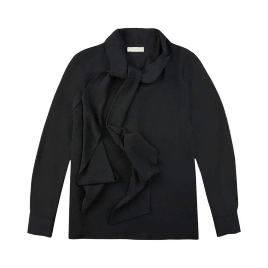 Camicia donna wide fit in crepe de chine e seta e acetato