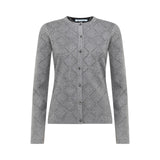 Cardigan donna e top con strass