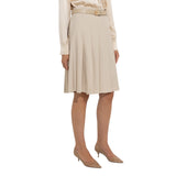 Gonna donna a pieghe in lana