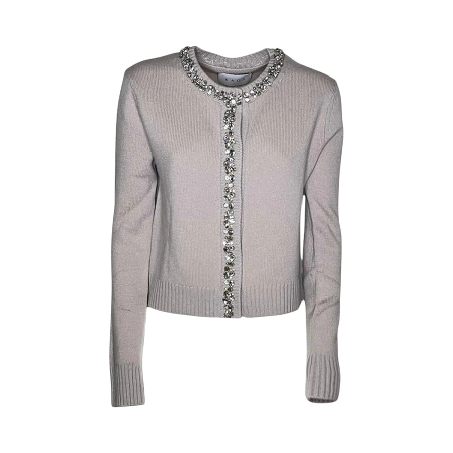 Cardigan donna di lana ricamato