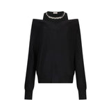 Maglione donna con ricami gioiello