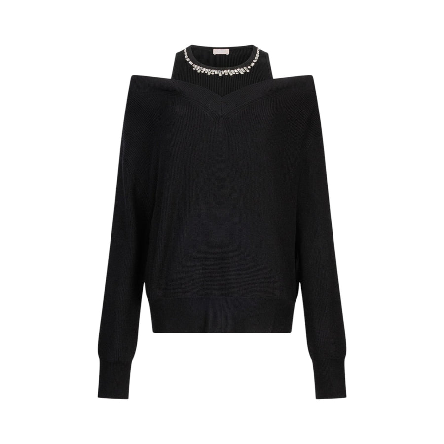 Maglione donna con ricami gioiello