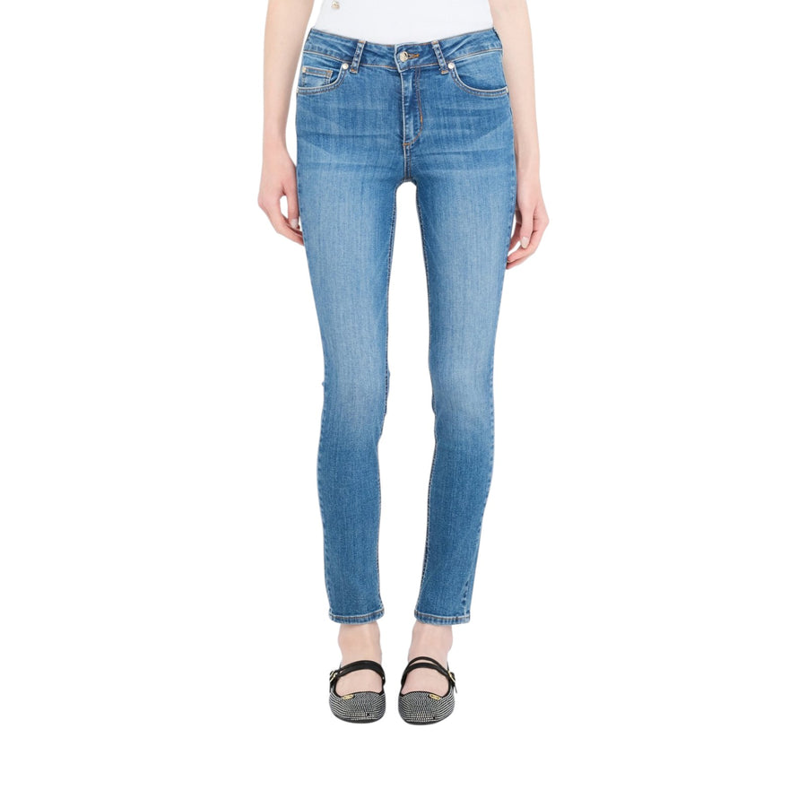 Jeans donna skinny a vita alta