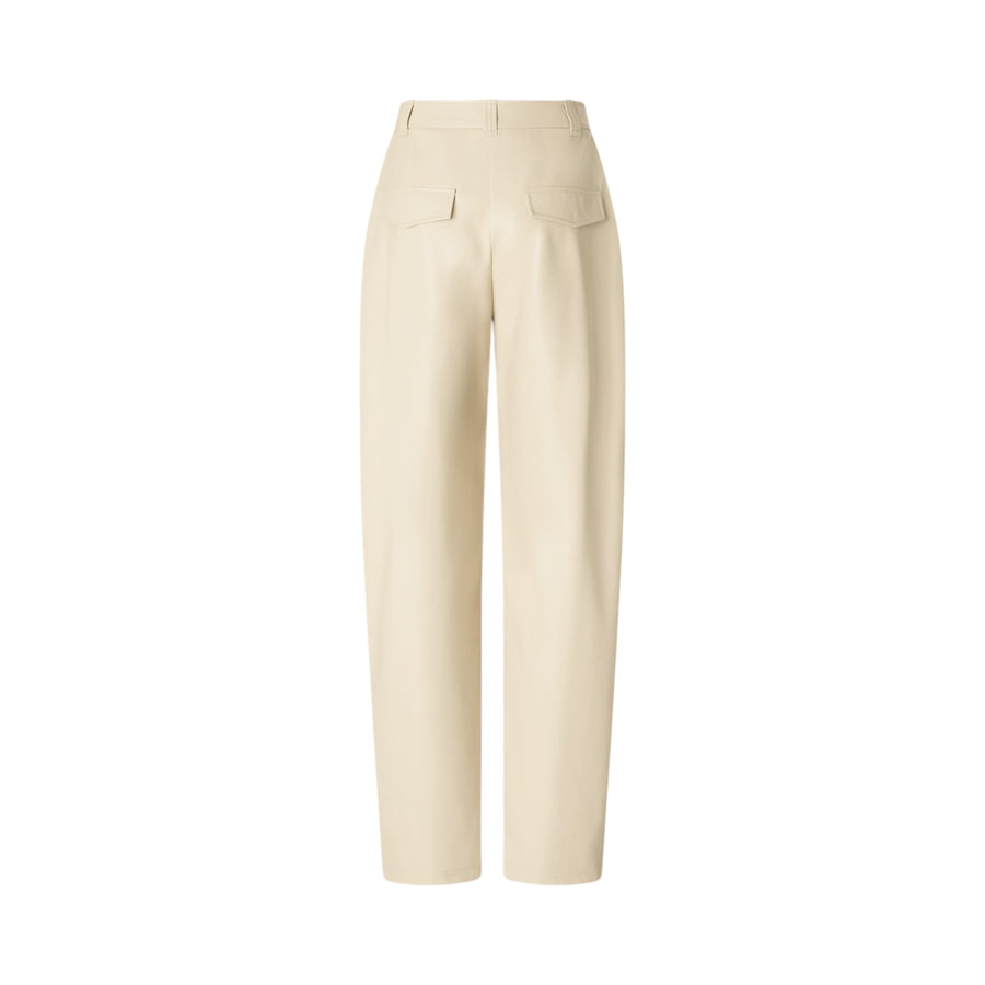 Pantaloni donna balloon effetto pelle soft touch