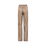 Pantaloni donna in chiffon animalier