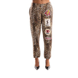 Pantaloni donna macula patch fake