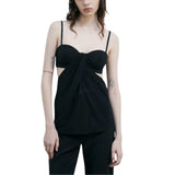 Top donna con bustier e drappeggio