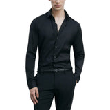 Camicia uomo slim fit "ESSENTIAL" in popeline