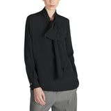 Camicia donna wide fit in crepe de chine e seta e acetato