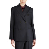 Giacca donna doppiopetto regular fit in flanella