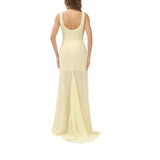Abito donna lungo bustier con paillettes