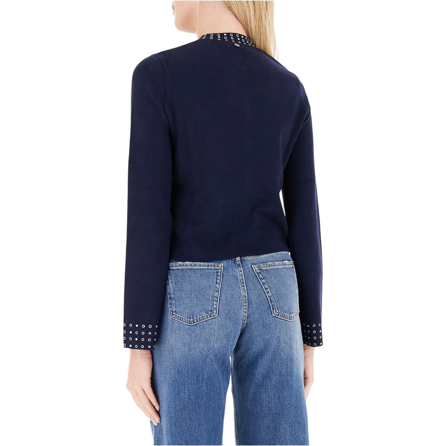 Giacca donna in maglia con strass