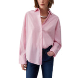 Camicia donna il popeline con borchie