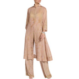 Camicia donna lunga in organza stampata