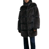 Giubbotto donna fluffy midi