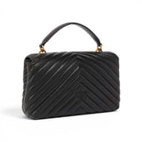 Borsa donna piccola a mano Lady Love Bag Puff Chevron