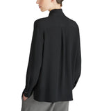 Camicia donna wide fit in crepe de chine e seta e acetato