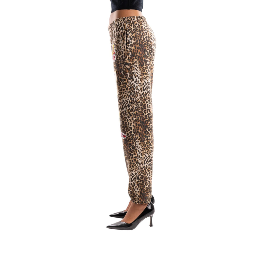 Pantaloni donna macula patch fake
