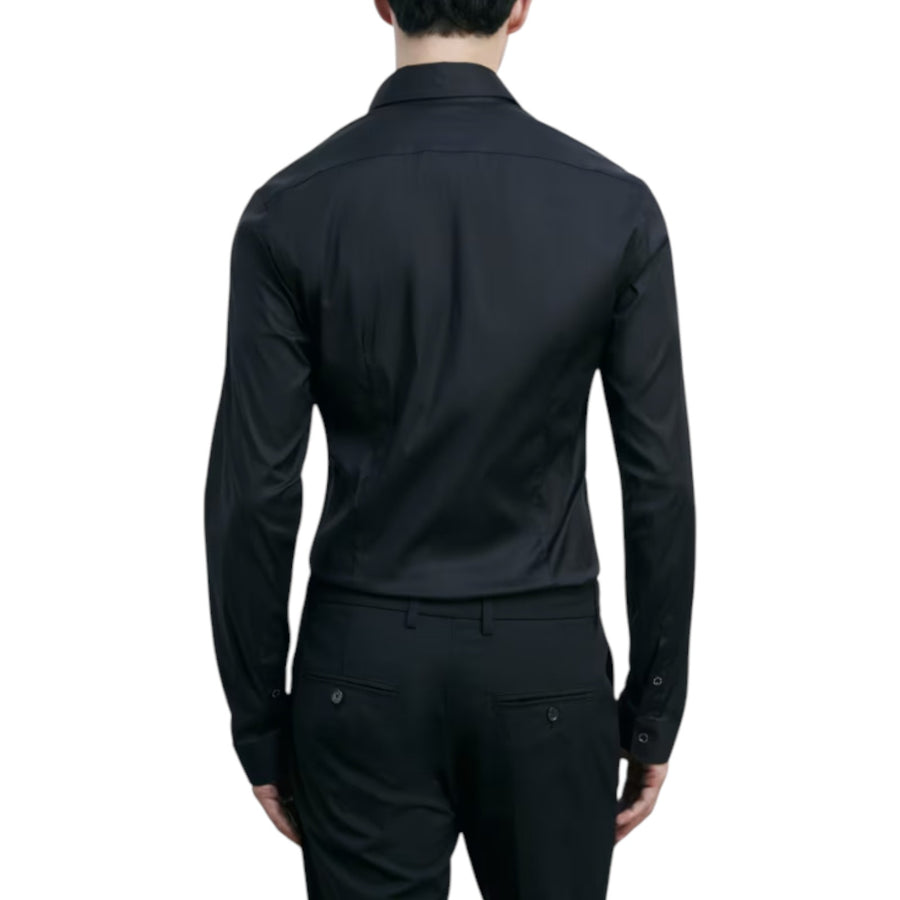 Camicia uomo slim fit "ESSENTIAL" in popeline