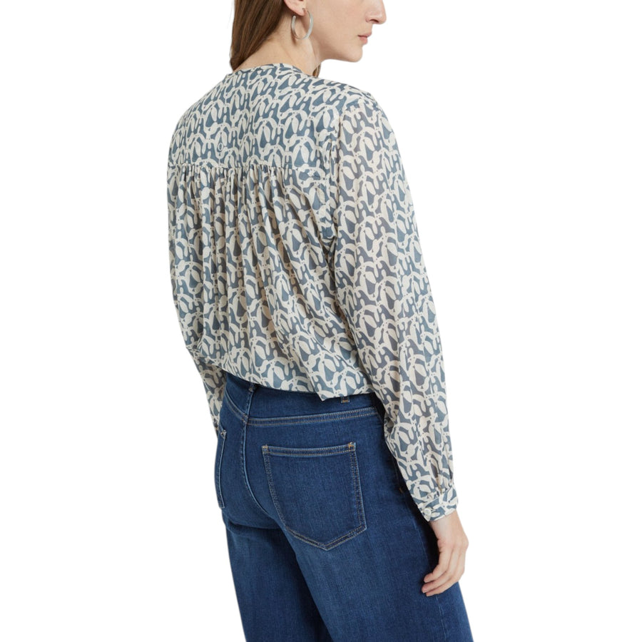 Camicia donna in cotone stampato