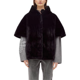 Cappa donna reversibile in faux fur