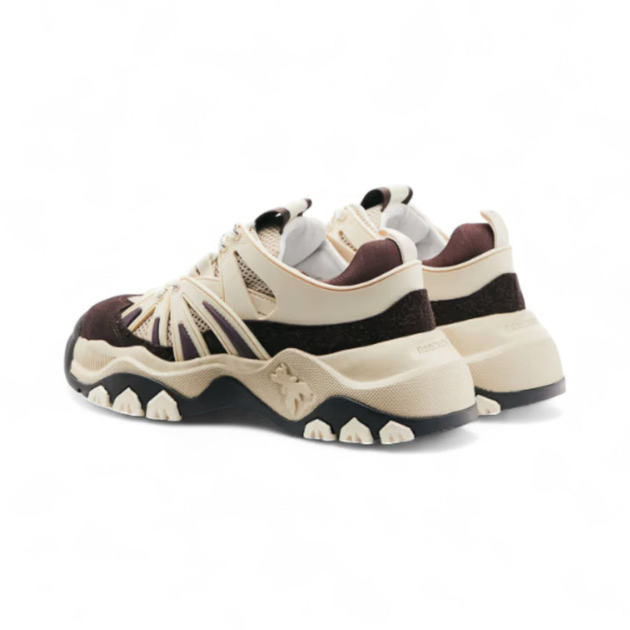 Sneaker donna running in pelle