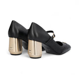 Décolleté donna mary jane in pelle