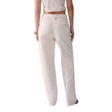 Pantaloni donna baggy a vita bassa