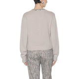 Cardigan donna di lana ricamato