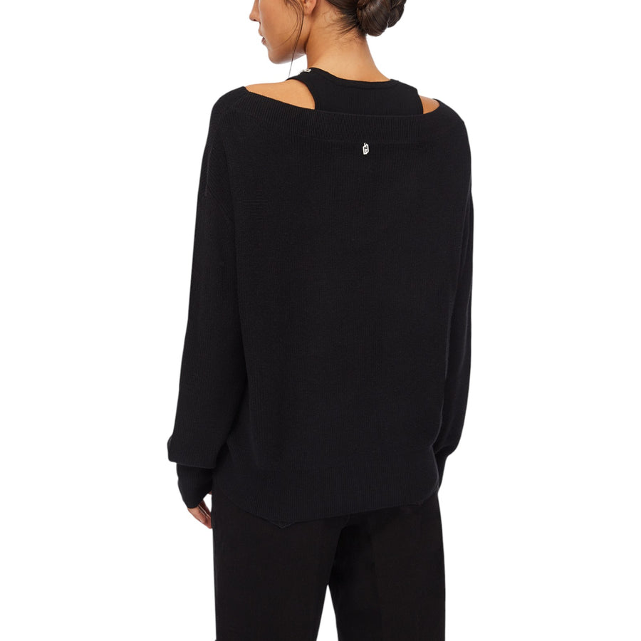 Maglione donna con ricami gioiello