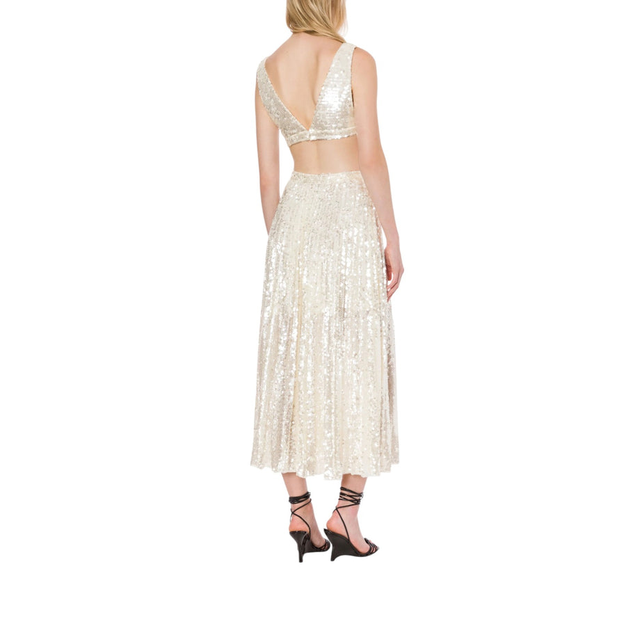 Gonna longuette in paillettes