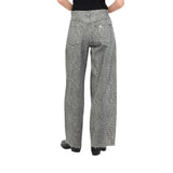 Pantaloni donna flare con stampa