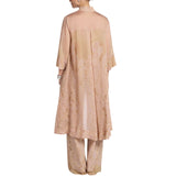 Camicia donna lunga in organza stampata