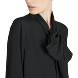 Camicia donna wide fit in crepe de chine e seta e acetato