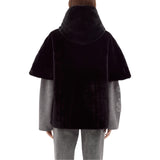 Cappa donna reversibile in faux fur