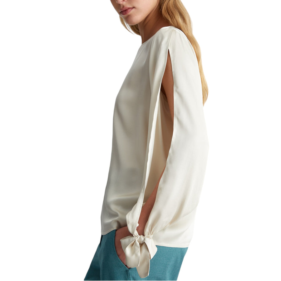 Blusa donna in raso