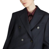 Giacca donna doppiopetto regular fit in flanella