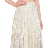 Gonna longuette in paillettes