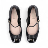 Décolleté donna mary jane in pelle