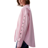 Camicia donna il popeline con borchie