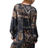 Blusa donna con stampa all-over