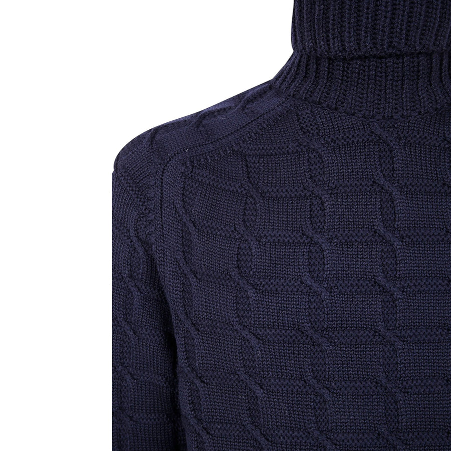 Dolcevita uomo slim fit in lana