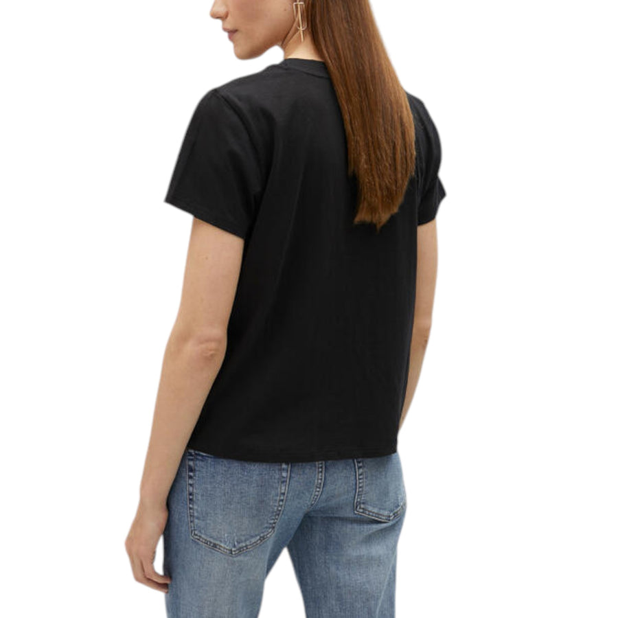 Maglietta donna nera Ciao multicolore