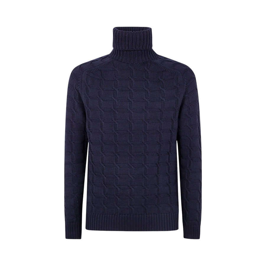 Dolcevita uomo slim fit in lana