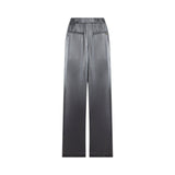 Pantaloni flare laminati