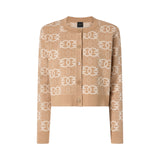 Cardigan donna con logo Love Birds