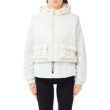 Giubbotto donna corto imbottito con cappuccio