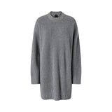 Abito donna in maglia con collo strass